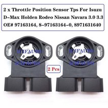 스로틀 포지션 센서 Isuzu DMax 홀덴 로데오 닛산 Navara 30 33 OE 97163164 8971631640 용 위치 Tps, 2 Pieces