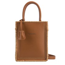 DIY 가방 bag 1389# 위빙 숄더 직접 짜기 발렌타인데이 선물 여자친구 크로스백 뉴타임즈 Z, 갈색