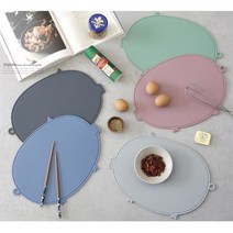 초기이유식준비물 소독가능 실리콘도마 안전 육아용품 주방도마 아기도마 어린이집 글램핑 가정용 펜션, 다크그린