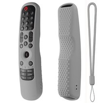 실리콘 원격 컨트롤러 케이스 보호 커버 -LG 스마트 TV Shockproof 제어 AN-MR21GC AN-MR21GA, 회색