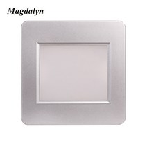 세라믹사이딩 메탈사이딩 Magdalyn모던 실내 레이더 모션 센서 계단 조명 벽 램프 야간 코너 패널 집 장식, 11.Silver - 6000K - Switch Con
