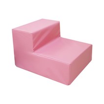 [방수계단] 까씨네 2단E 레자 강아지계단/인조가죽/생활방수/쇼파용 일반침대용, 레자핑크, 강아지계단 2단E 40x50x30 인조