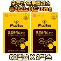 종근당건강 프로폴리스추출물 산화아연 와일드비 면역 아연 호주산프로폴리스 50대 항산화제영양제 2통