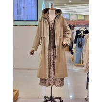 배색 후드 롱 야상 점퍼 T226AJP532W(1471859)