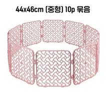 강아지 울타리 푸르미 중형 10p 인디핑크 44 x 46cm 간편설치 조립, 다크그레이