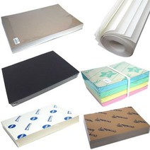 흰도화지 모음 흑도화지 켄트지 색도화지 마분지 전지, 5. 흑도화지 180g 4절 125매