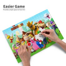China Oem 슈퍼 마리오 300조각 퍼즐 지능 향상 완구 스트레스 해소 도안 아침 교육, 120개, 공통색