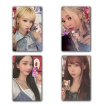 아이돌 포카 굿즈 포토 카드 4개/대 새로운 Kpop 소녀 주변 사진 카드 라이브 겨울 카레이나 닝닝 L, 01 OSS25428MC