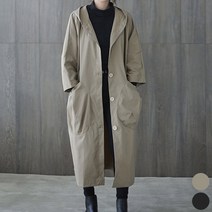 0 velys 야상 롱 후드 버튼 자켓 CSU1261