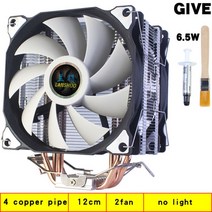 X79 2011 CPU 쿨러 4 히트 파이프 120mm 핀 PWM RGB 인텔 LGA 775 1155 1356 AMD3 AM4 냉각 팬 PC Quie, 02 2 FAN_06 4pin LAG 1200 1700
