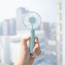 엔보우 팬시 휴대용 미니선풍기, 민트