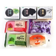 로즈 라벤더 삼백초 한방 때비누 샤워 비누 각질제거, 04.천연 때비누