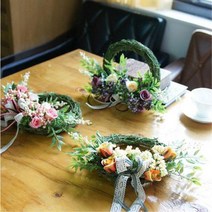 연말파티 집안장식 럭셔리 조화리스 1P 집단장 테코소품 팬션입구 교실벽 편집샵데코용 짐꾸미기 색감이쁜, 퍼플