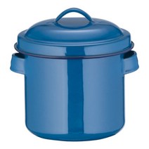 노다호로 법랑 주방 냄비 블루 12cm, 12cm x 12cm  1L, 1개