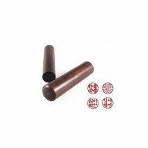 도장 재료 뚜껑없음 대추목 6푼 18mm 긴도장 대추목도장 인감도, 단품