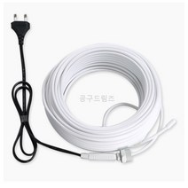 국산 동파방지선 삽입형1M 열선 동파방지 히팅케이블 수도관 전기히터 우주전열, 4.삽입형5M