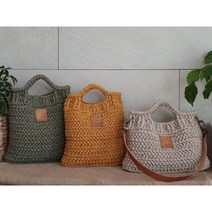 [DIY패키지] 긴뜨기 헤링본 토트백, 250g, 포레스트 그린