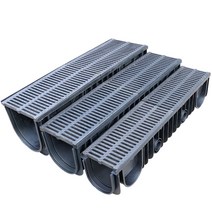 배수로 U형측구 우수관 커버 배수 덮개 트렌치 플륨관, 1000×300×300-30 (덮개포함)