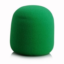 노래방마이크 블루투스마이크7x3.5cm 블랙 마이크 윈드 스크린 폼 커버 두꺼운 스튜디오 인터뷰 가라오케, 06 Green