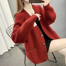 kekamall 봄 인플루언서 니트 가디건 스웨터 핫코트 여 추동 코디 도톰한 여성복 상의