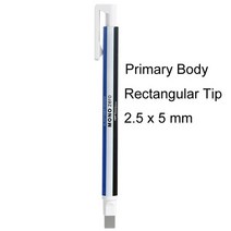 TOMBOW MONO Zero 지우개 기계식 세심한 하이라이트 리필 펜 모양 고무 프레스 유형 학교 문구, primary rectangle