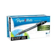 Paper Mate FlexGrip 울트라 리트랙터블 볼펜 미디엄 포인트 블루 12개입 6223251659