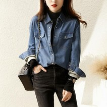 [무드무드] 리퓨 루즈핏 데님 셔츠