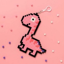 끼우는 디폼 블럭 미니 키링 고리 튜브시바견 8mm 패키지 세트, 상세페이지 참조