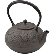 다도 전통 차주전자 용품 이케나가 철제 쇠주전자 0.3갤런(1.0리터) 일본산 남부 철기 가스레인지용 새 주전자 크기: 약 100g 직경 5.6 x 높이 x 20 일본직배송, 꽃 달