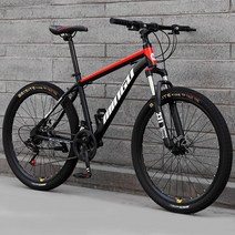 ( MTB 산악자전거 ) 24인치 26인치 입문용 크로스컨트리 자전거 21/24단, 24단, 익스트림 에디션 - 블랙레드