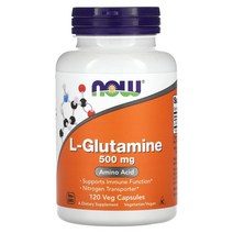 나우푸드 NOW Foods L글루타민 500mg 베지캡슐 120정, 1개