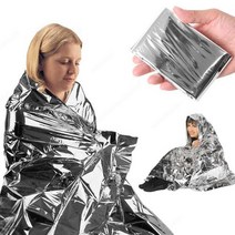 재난대비비상용품준비 일본재난가방 Mylar-야외용 긴급 담요 야외 생존 응급 처치 키트 구조 공간 호일, 한개옵션0