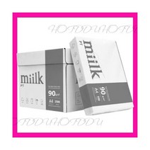 밀크 A4 복사용지 A4용지 90g 2500매 1박스