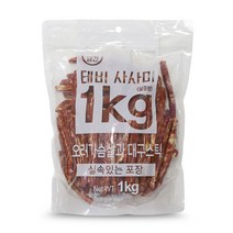 테비 사사미 1kg 대용량 강아지간식, 오리가슴살과 대구스틱