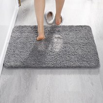 FASEN 융모 클래식 빨아쓰는 호텔 주방 욕실 타월 발매트 먼지없는 워셔블 사계절 코지 소프트 솔리드 발매트, DD-4.그레이