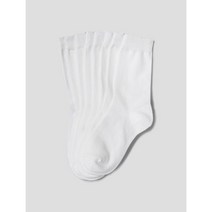 [에잇세컨즈] [8PCS PACK] 솔리드 롱롱 양말 화이트 (1931KTWY51)