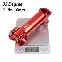 카본 스템 ZTTO-자전거 70mm 90mm 110mm 17 도 35 고강도 광택 XC AM MTB 로드 바이크용 31.8mm 핸들 바, [06] 35degree 110mm Red