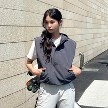 피핀 여성용 골프 일상 나일론 후드아노락 베스트 110736