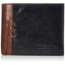 [엔조 디자인] 지갑 아닐린 버팔로 가죽 네이비브라운