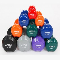 베스코 애플덤벨 아령 0.5kg - 10kg 홈트 홈짐 가정용 클럽용 헬스장, 2kg