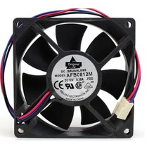 100 작동 afb0812m 8cm 8025 80mm dc 12v 0 18a 3 핀 컴퓨터 서버 케이스 인버터 송풍기 축 냉각 팬, 없음