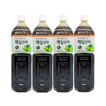[트윈스몰] 국산매실로 담근 매실액 베스트코 매실원액1.5리터, 4개