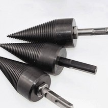 씨즌M닷컴 드릴장작비트 장작쪼개기 블랙스틸 145x30 원형 1P