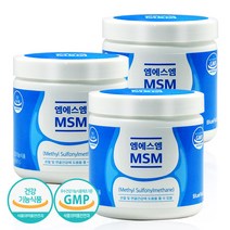 푸른들판 미국산 무릎 관절 엠에스엠 MSM 식이유황 100% 분말 가루 영양제 파우더 디메틸설폰, 160g, 3통
