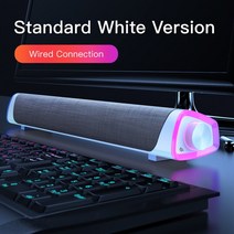 인공지능스피커 말하는 스피커 미니 인공지능 4d 컴퓨터 스피커 바 스테레오 사운드 pc, 1-유선 스피커
