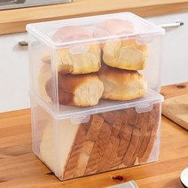 사각 식빵 보관용기 과자 쿠키 간식 캐니스터 토스트 샌드위치 빵통 밀폐 빵보관함 트레이, 단품