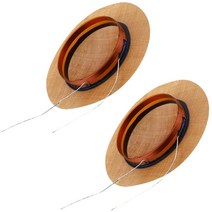 Heyiarbeit 25.5mm 트위터 보이스 코일 오디오 스피커 레진 멤브레.. 정품보장, Brown 4Pcs