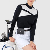 여성 봄 가을 반목 골프 폴라 티셔츠 골프옷 캐쥬얼골프복 골프긴팔티셔츠