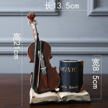 인테리어 소품 서재 거실 방 카페 심플 럭셔리 꾸미기, 01.바이올린 - 와인 레드