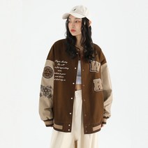 야구복 빈티지 점퍼 루즈핏 힙합 커플 코트